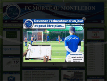 Tablet Screenshot of fcmorteaumontlebon.com